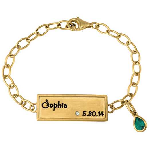Sophia Personalized Nameplate Bracelet